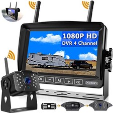 RV Backup Camera Wireless IP69 Waterproof 170  Wide View Angle HD 1080P Rear