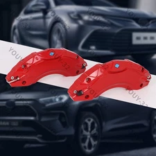 Car Caliper Covers Compatible for Toyota Camry 2019-2025 RAV4 2020-2025 Red