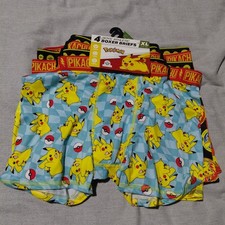 Assorted 4 Boys' Athletic Boxer Briefs w/ Characters and Assorted Size NWT