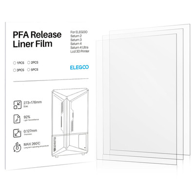 3PCS PFA Release Liner Film for Saturn 2/8K/3/4/4 Ultra/4 Ultra 16K Resin 3D Pr