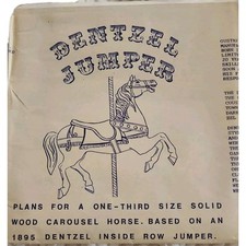 Carousel Horse 1/3 Scaling Plan + Instruction Manual Guztav Dentzel 1895 Jumper 