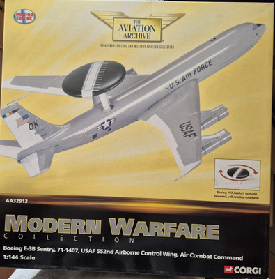 Corgi Aviation Archive Boeing E-3B Sentry 711407 USAF 552nd ACW ACC AWAC AA32913