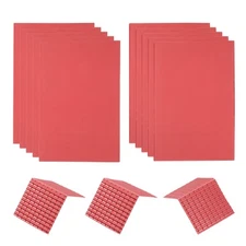 Miniature Roof Tiles PVC for Model Building Red Pack of 10,1:100