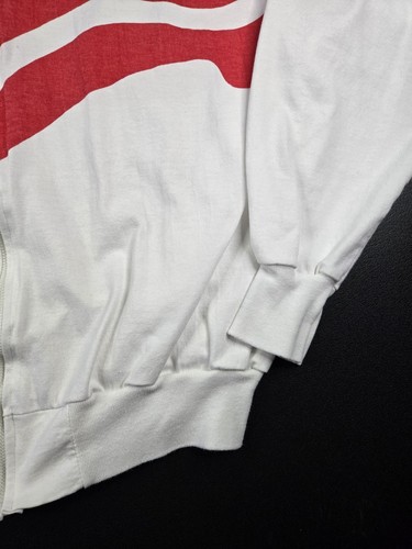 Giacca con zip bandiera USA stile olimpico vintage anni 90, taglia 24,5x25 5" - Foto 4 di 17