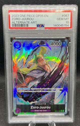 ONE PIECE Zoro-Juurou OP05-067 Awakening of the New Era ALT ART PSA 10 GEM MT