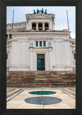 Vittoriano Monument in Rome, Italy Framed Wall Art Poster Canvas Print Picture