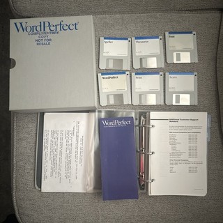 Atari ST WordPerfect 4.1 Ultra Rare NFR Promo– Complete Set Manual 1989 Update