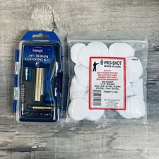 New Gunmaster .357 .38 / 9mm Cleaning Kit For Pistols 14 Pc / 300 Round Patches