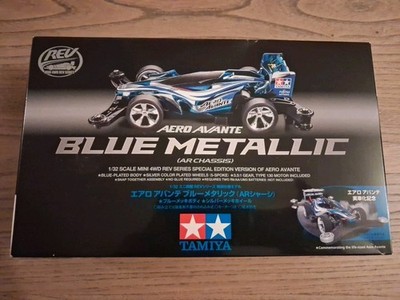 Tamiya Mini 4Wd Aero Avante Blue Metallic Unassembled