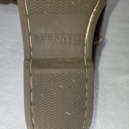 Sperry Mako 2 Eye Canoe Moc Boat Shoes Genuine Brown Leather Men's Size 11.5 M - Picture 18 of 22