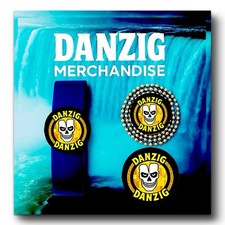 DANZIG MUSIC MERCHANDISE SET OF THREE     BRACELET  NECKLACE  PIN