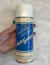 Vintage Fuller Brush Hair Spray 1970s Naturally Enriched Blue Can