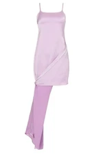 $890 J.W. Anderson Women's Purple Draped Zip Camisole Mini Dress US Sz 0 | UK4 
