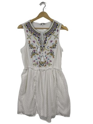 CLOCKHOUSE Sommerkleid Damen Kleid Gr. DE 38 weiß Casual-Look
