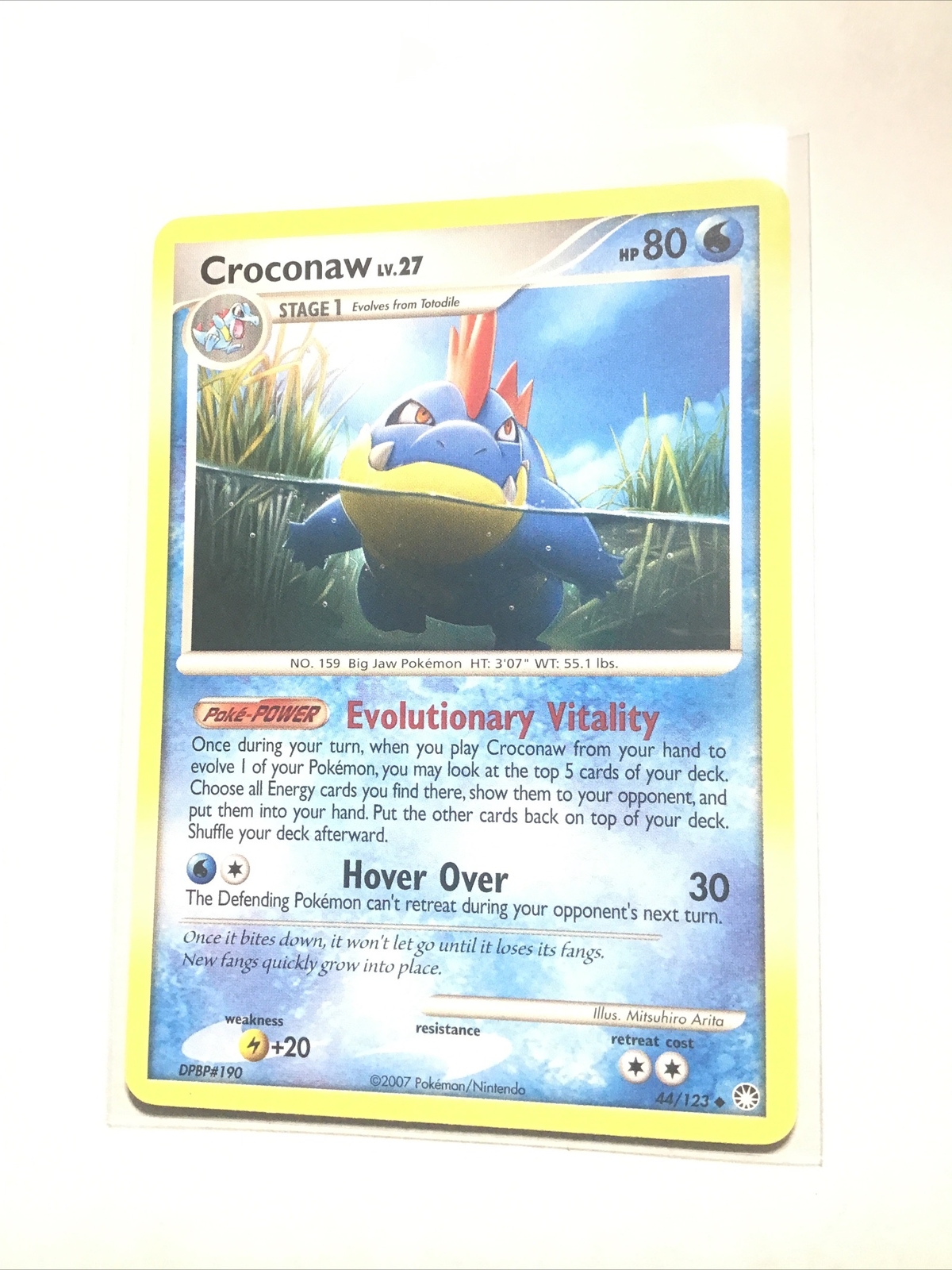 CROCONAW - 44/123 - Mysterious Treasures - Pokemon Card - NM