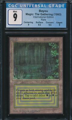 Intl. Collectors' Edition Bayou CGC 9 Graded Magic MTG (5001) | eBay