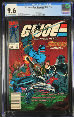 G.I. Joe, A Real American Hero 132 CGC 9.6 NM+ Newsstand Snake-Eyes Marvel 1993