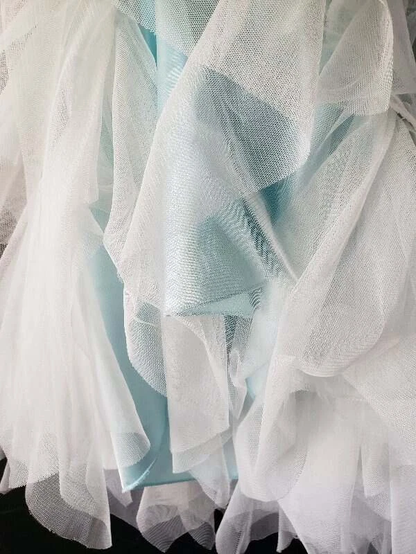 Bailarina American Princess Niñas Talla 4T Pastel Bebé Azul En Niveles Elegante Lentejuelas Foto 2 de 4