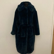 Jakke Katrina Faux Fur Duster Coat Size 8