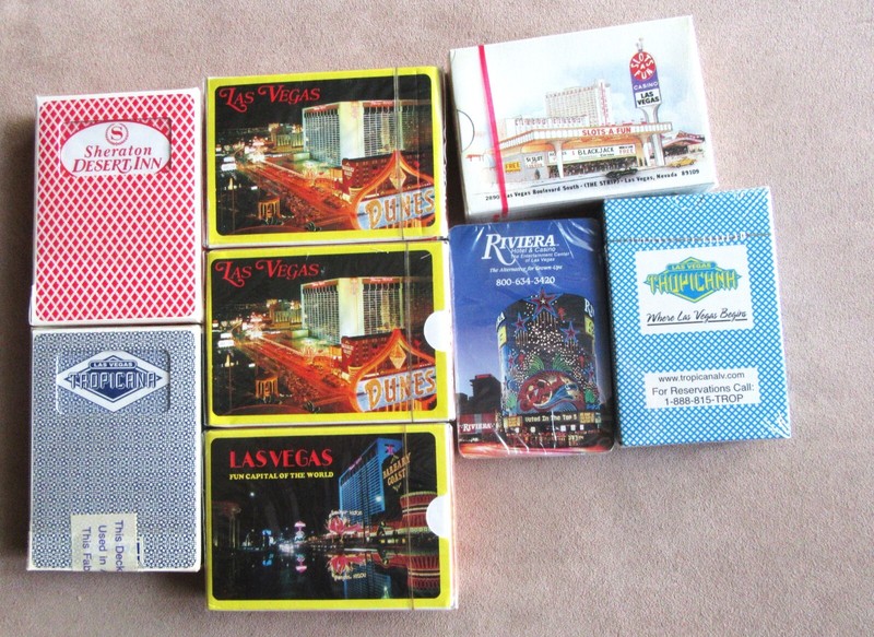 8 Las Vegas closed Casino Playing Card Decks, all sealed