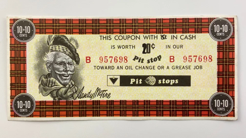 Canadian Tire Banknote 20 Cents 2 Overprint 1 Free Membership Helmet CC322 - Image 3 of 4