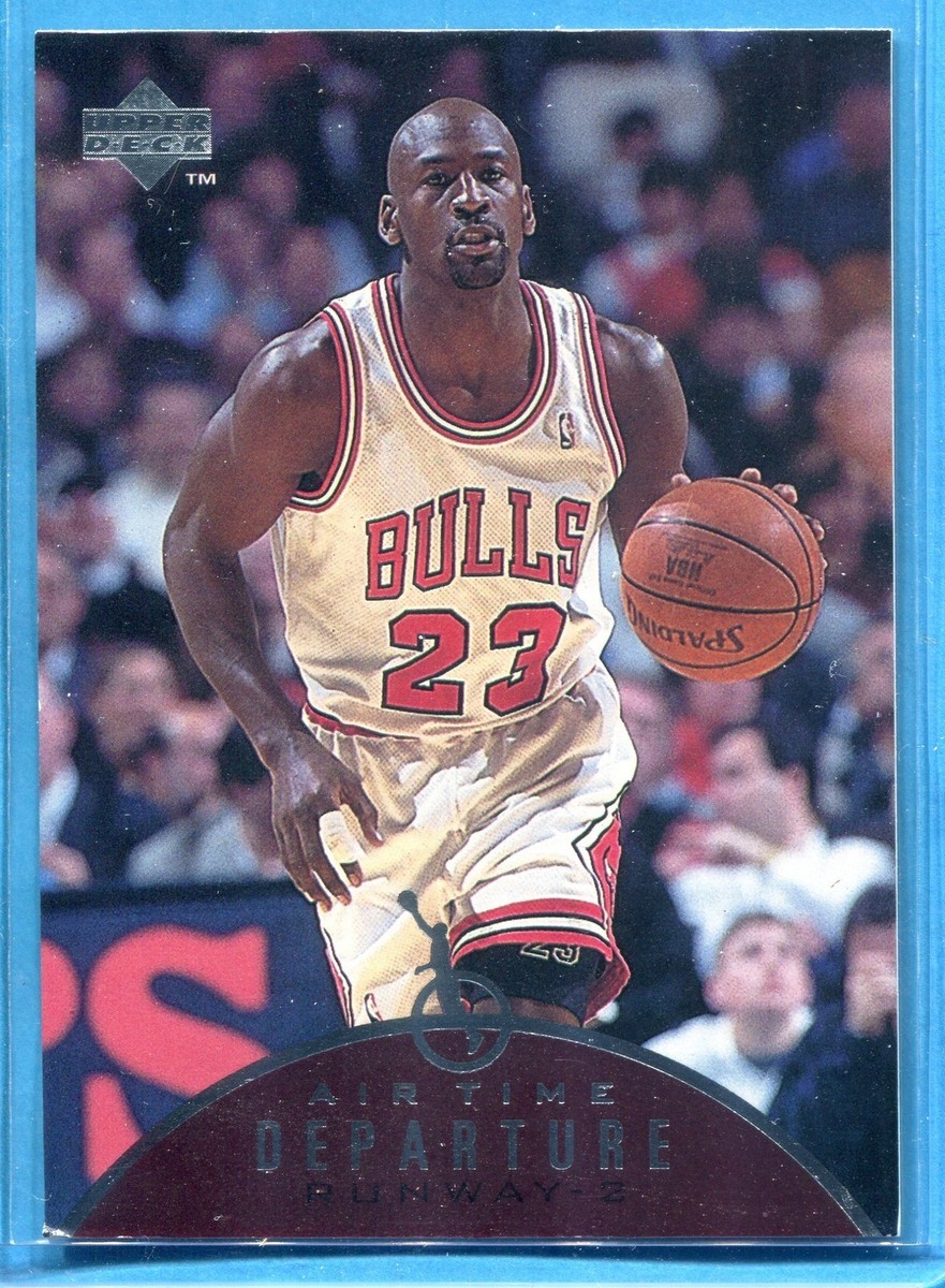 MICHAEL JORDAN ~ 1997-98 Upper Deck Jordan Air Time Departure #AT5 MICHAEL JORDAN ~ 1997-98 Upper Deck Jordan Air Time Departure #AT5