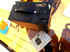 Kodak No 2A Cartridge Hawk-Eye 116 Roll Film Box Camera w/ manual