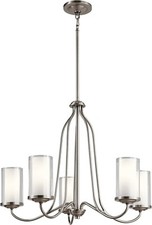 Kichler 44176CLP - 5 Light Chandelier from The Lorin Collection - Classic Pewter