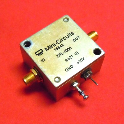 Mini-Circuits ZFL-1000 Coaxial Low Power Amplifier (0.1 to 1,000 MHz / 17 dB)