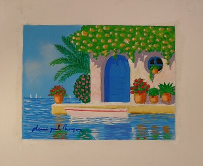 Dennis Paul Noyer 6''x8'' Original on Canvas, ''Untitled'' GALLERY LIQUIDATION $499!