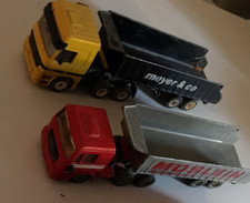 Hot Weels siku LKW Sattelzug MAN Mercedes Kipper Heitkamp Möslein meyer co 1990