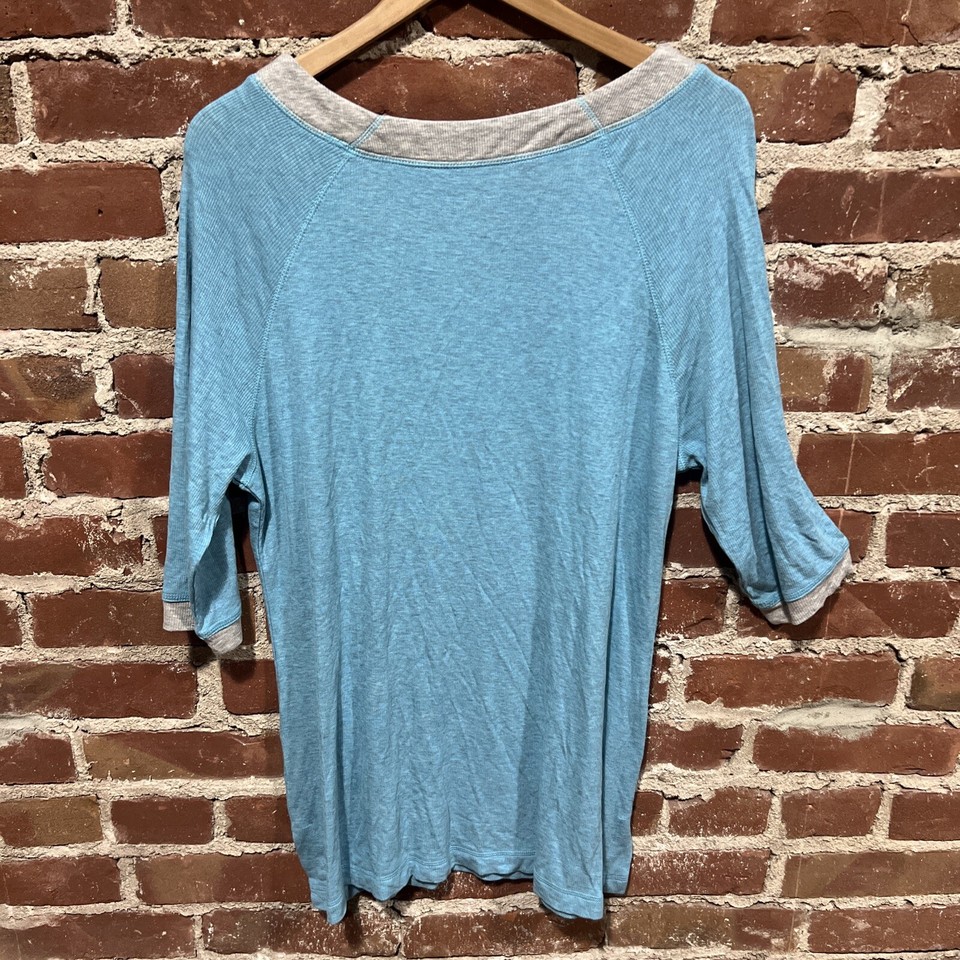 Soft Surroundings 1X Shirt Top Womens Soft Rayon Blue 56180 eBay