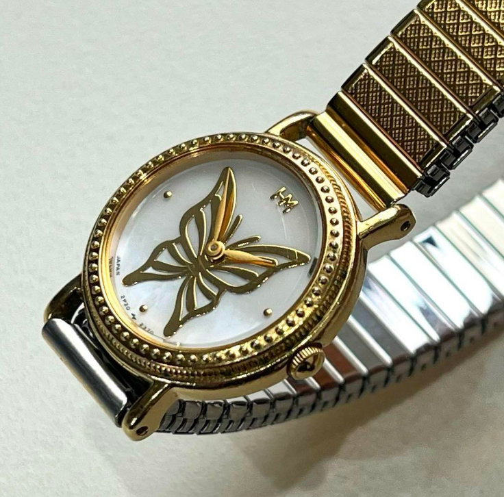 Seiko x Hanae Mori Butterfly White Shell Women Wrist Watch Seiko x Hanae Mori Butterfly White Shell Women Wrist Watch