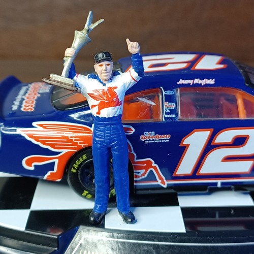 Nascar Jeremy Mayfield Diecast Car On Stand With Figure. Pocono 500 1998, B1219 - Picture 5 of 11