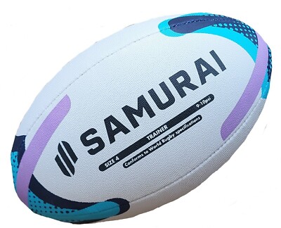 Rugby Ball GRÖSSE 4 Samurai Junior Trainingsbälle AUFGEBLASEN verschickt