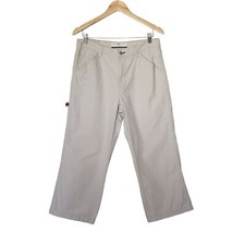 Tommy Hilfiger Y2K Carpenter Pants Size 8 Cropped Retro Back Pocket Side Logo