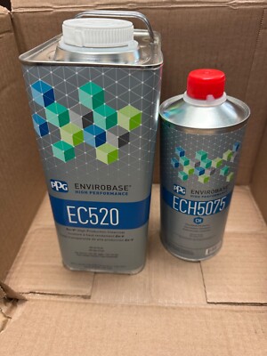 Ec520 Ppg Envirobase 1 Gallon, Ech5075 1 Quart Standard Hardener. FREE SHIPPING!