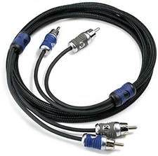KICKER 46QI24 2-CHANNEL Q-SERIES INTERCONNECT RCA SIGNAL AMPLIFIER CABLE 13.1FT