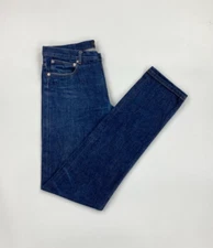 Men's Dark Blue Wash APC Jeans W30 L33 Selvedge Petit Standard Jean Droit Slim C