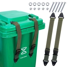 Bylion 2 Pack Trash Can Lid Lock Outdoor Garbage Can Locks for Animals Proof New