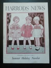 HARRODS NEWS July 11th, 1927 : SUMMER HOLIDAY NUMBER – Fashion / Retail