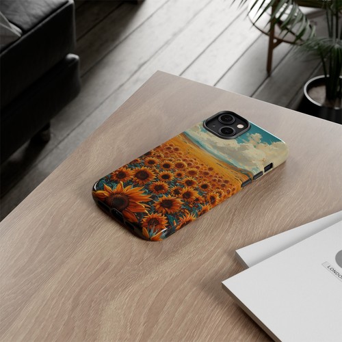 Phone Case for iPhone, Pixel, Galaxy - Sunflower Field Floral Sky Flower Cover - Picture 45 of 191