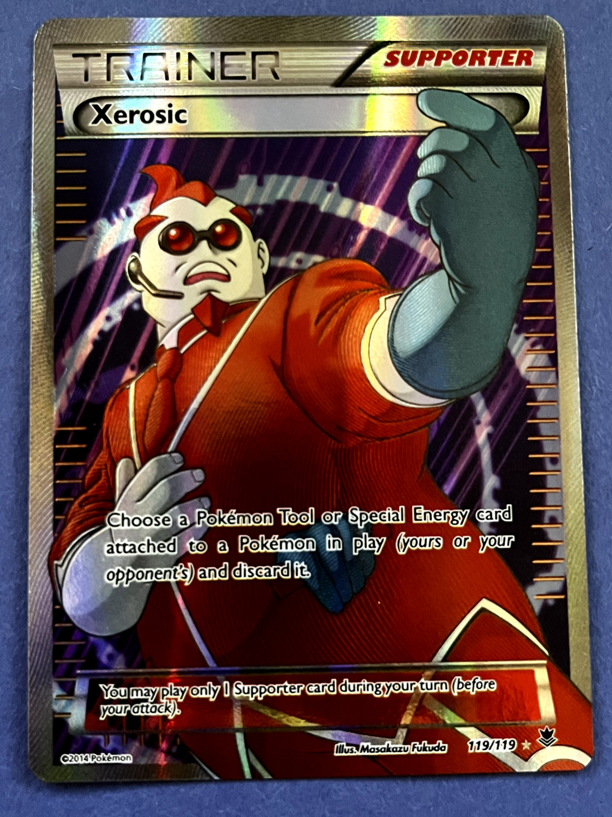 Xerosic 119/119 Full Art Ultra Rare Phantom Forces Pokemon TCG Card NM