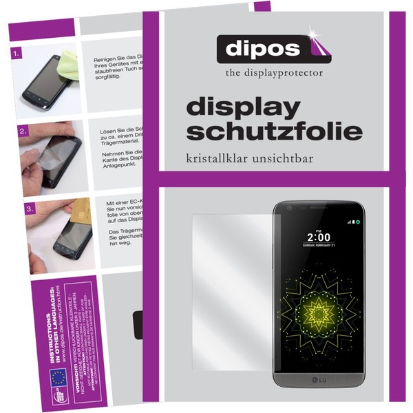 6X Schutzfolie FüR Lg G5 Folie Klar Display Dipos Displayfolie-image