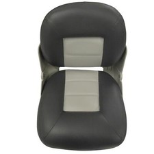Cruise Style Folding Boat Seat Grey Charcoal (Low Back Fishing Marine Chair)
