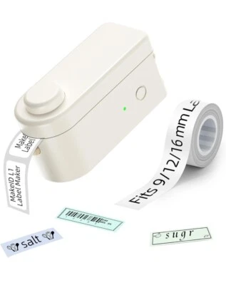 MakeID 300DPI Etikettendrucker Etikettierterät Weiß