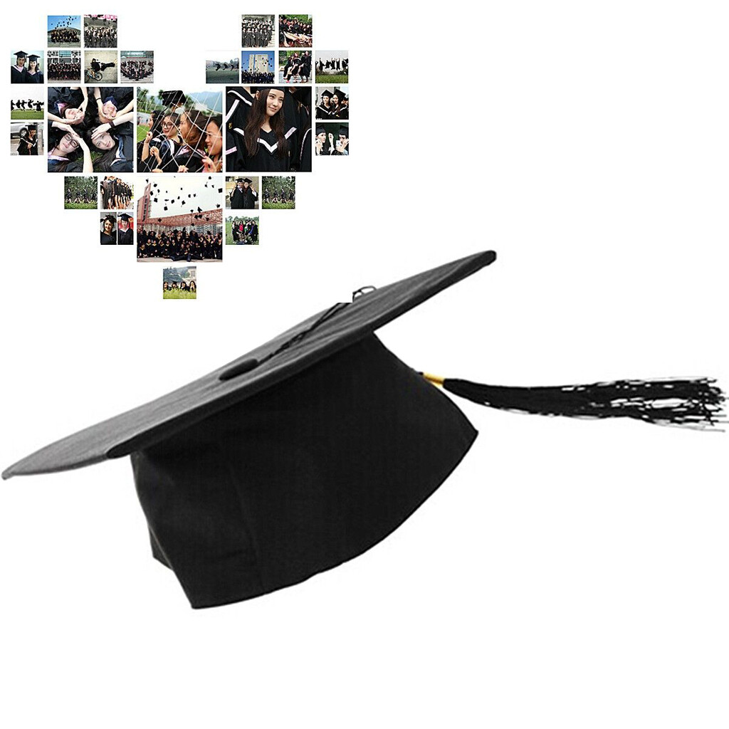 Abschlusshut Mit Schärpe '2024 I GRADUATED' - Für Bachelor, Uni, Hochschule - Inkl. Quaste & Jahreszahl-Anhänger