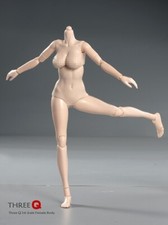 1/6 Woman Pale Skin Half-Seamless Female Movable Action Figure Body Model Toys