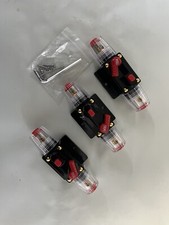 3 - 100A Circuit Breaker Automatic Reset 12-42V Car Marine Boat Fuse Holder