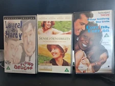 3 VHS Videos Corrina Corrina Sense & Sensibility Laurel & Hardy U
